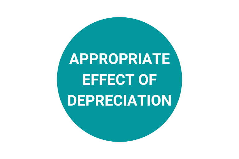 Appropriate Effect of Depreciation