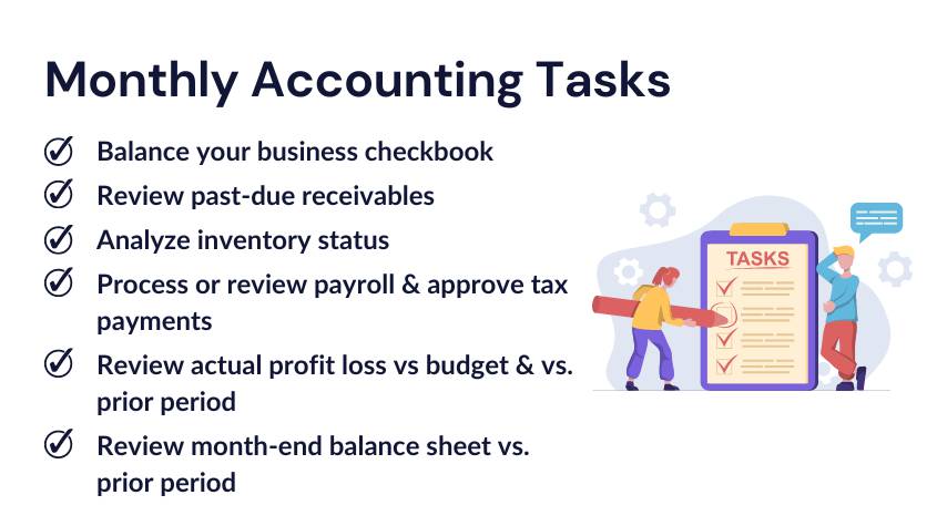 Monthly Accounting Tasks