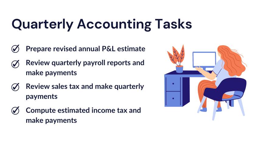 Quarterly Accounting Tasks