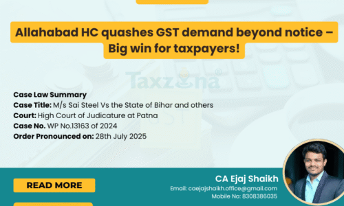 Allahabad HC: GST Demand Beyond Show-Cause Notice Quashed