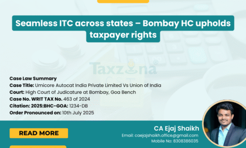 Bombay HC Allows Cross-State ITC Transfer on Amalgamation